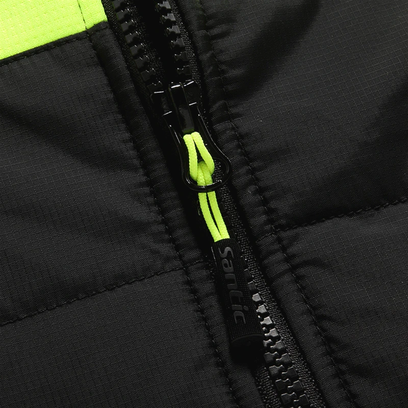 Santic Men Cycling Winter Jacket Long Sleeve Fleece chaleco ciclismo Windproof Bicycle Jersey Thermal Riding Bike Jerseys | Спорт и