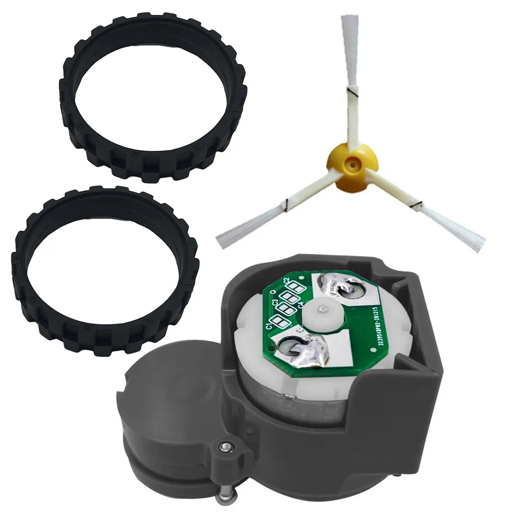 

Motor Brush Tire Skin Kit Made Of High Quality Material More Durable For Irobot I7 E6 E5 Roomba 500 600 700 800 900 Series