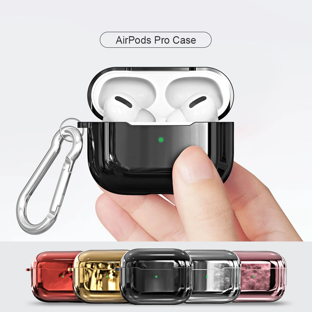 Гальванизированный ТПУ чехол s для Airpods Pro беспроводной Bluetooth Apple 3 наушников Air Pods