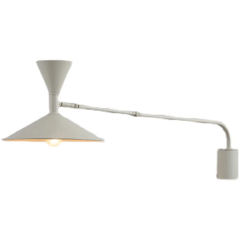 Indoor Bedroom Living Room Home Decor Swing Arm Wall Lamp Plug in With Switch Sconces Bedside Industrial Mounted Lighting | Лампы и