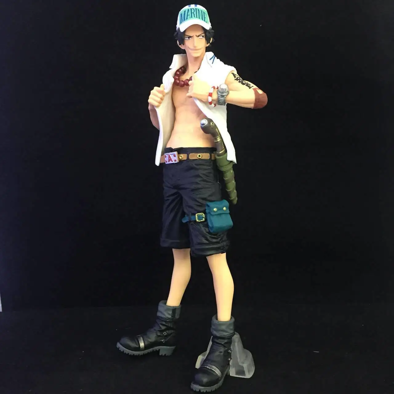 10 ''японский аниме ONE PIECE Fire Punch Portgas D Ace KAO Navy Uniform Ver. Экшн фигурка из ПВХ модель