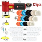 Мини орбитальная воздушная шлифовальная машинка Машинка Для Полировки Автомобиля, 2 дюйма, 3 дюйма, 90 градусов, пневматические инструменты двойного действия с 27 насадками для полировки