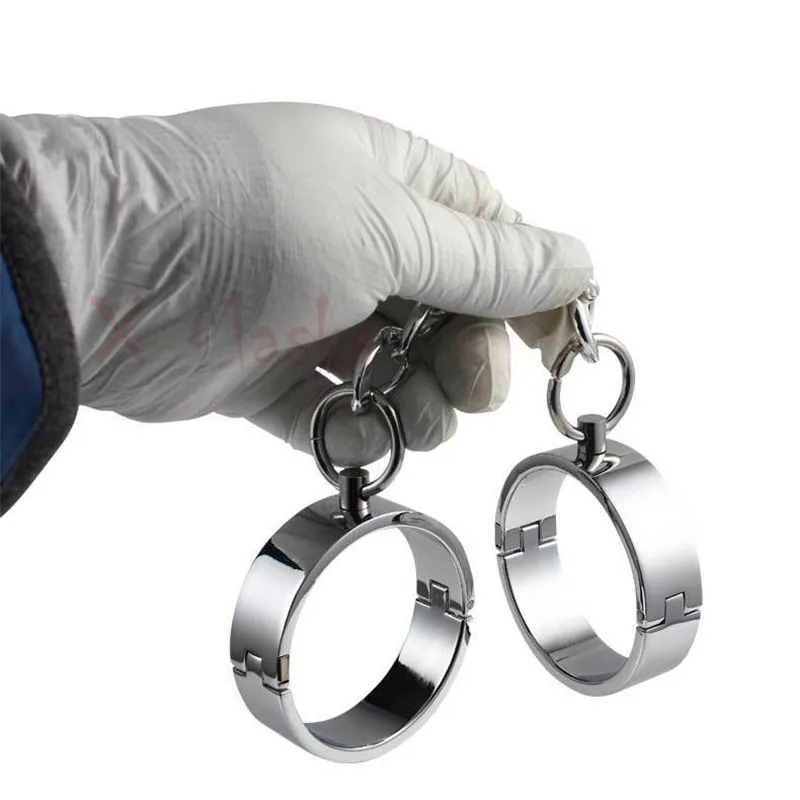 Металлические наручники для секса манжеты на лодыжке стальные ручные бондаж
