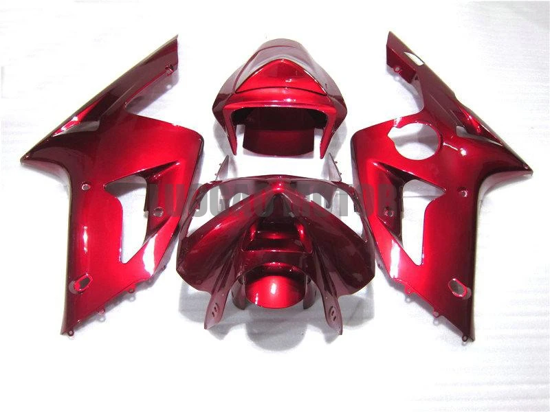 

Injection Free Custom Fairings kit for Flame Red KAWASAKI Bodywork 2003 2004 ZX6R 03 04 ZX-6R ZX636 fairing kit body Kits