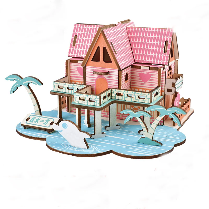 

Laser Cutting DIY 3D Wooden Puzzle Game Ornament for Children Kids Model Building Kits Toy Wood Craft Kits Desk Decoration ZL579