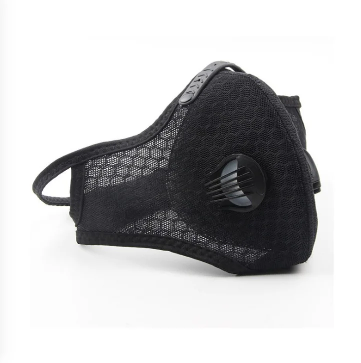 Outdoor cycling mask windproof dustproof and anti-smog activated carbon with replaceable filter mountain skiing | Спорт и