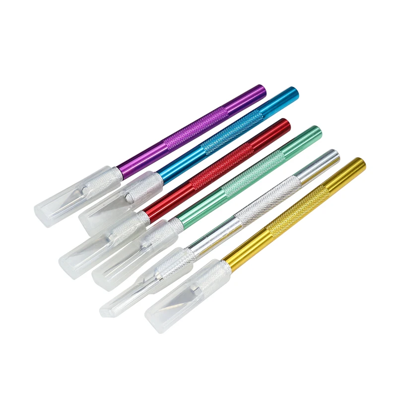 

XCAN #11 Non-Slip Metal Scalpel Knife Kit Cutter Engraving Craft knives with 5pcs Blades Mobile Phone PCB DIY Repair Hand Tools