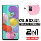 2 в 1 объектив камеры для Samsung Galaxy A51 A50 A71 A20e A21s A10, закаленное стекло, Защита экрана для Samsung A51 M21 M31, пленка из стекла