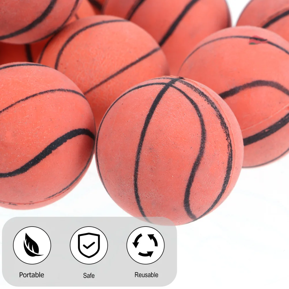 

12pcs Elastic Rubber Small Basketball Bounce Doll DIY Sports Tpys
