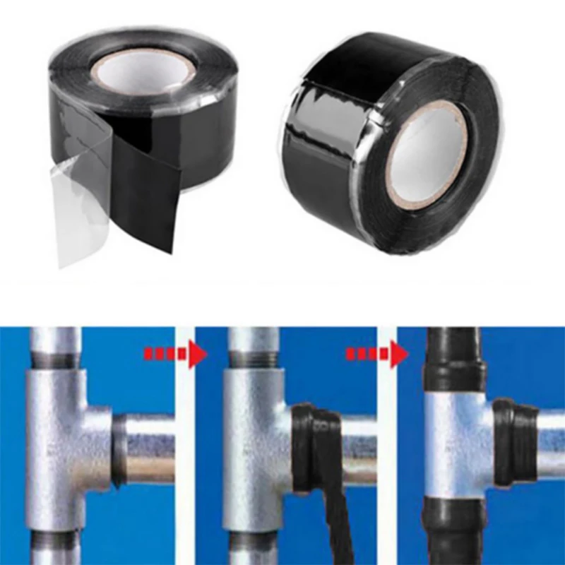 

1.5m Heat-resistant Insulation Car Cable Harness Wiring Tape Rubber Strong Waterproof Auto Tubing Pipe Seal Tapes