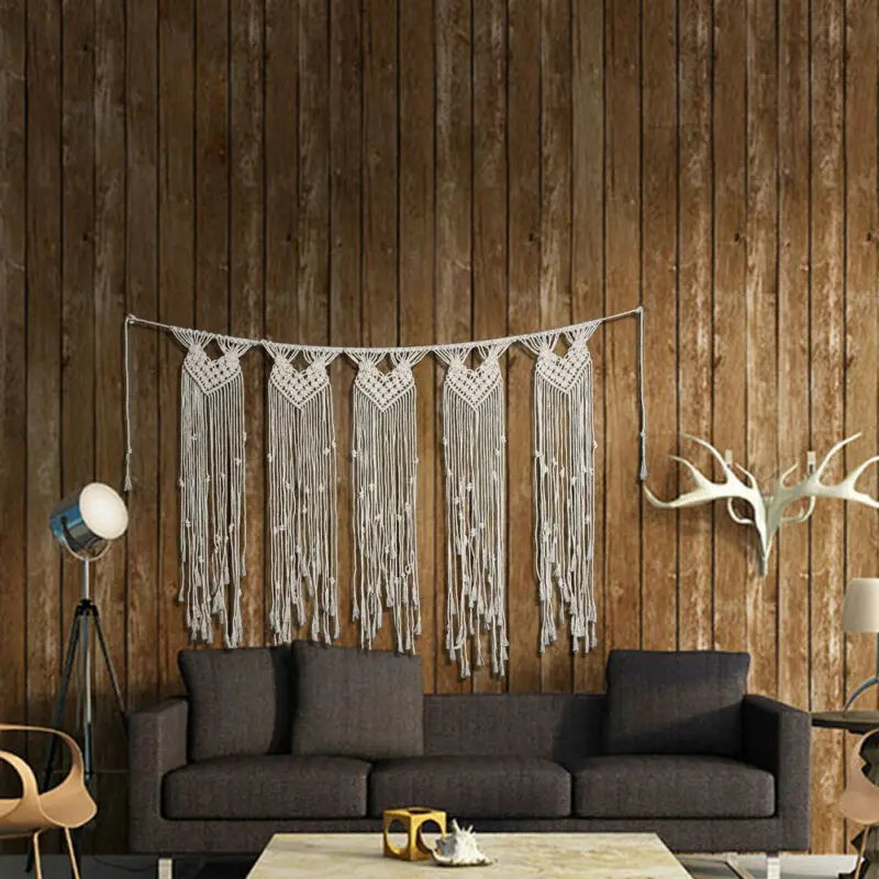 Макраме стене висит Boho Chic чешские домашний геометрический художественный Декор
