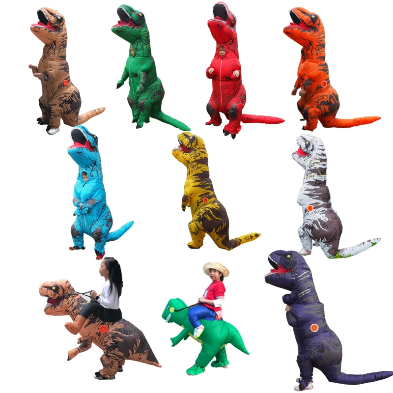 Надувной костюм динозавра T REX для взрослых косплея мужчин и женщин|dinosaur inflatable