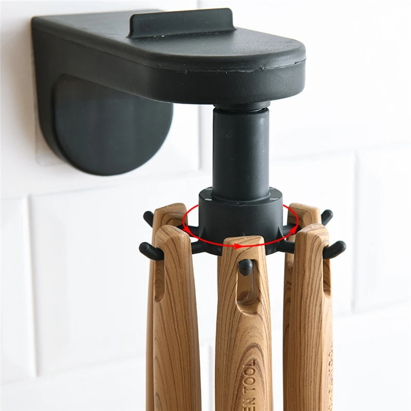 Самоклеящиеся кухонные крючки с вращением на 360 градусов 6 крючков домашний