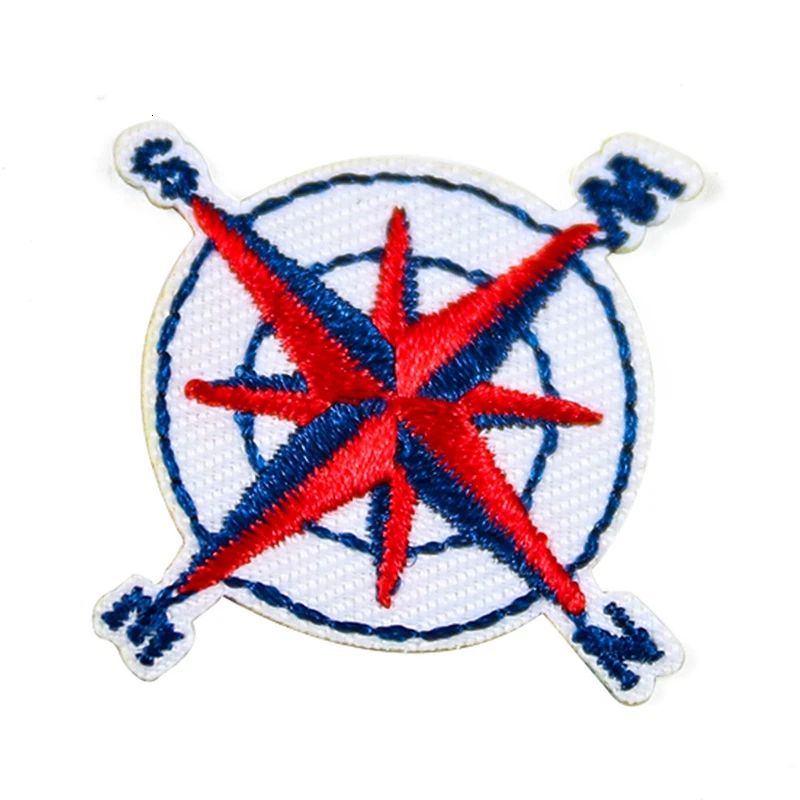 Патчи с вышивкой утюгом для женщин футболка рисунком красного якоря модные топы