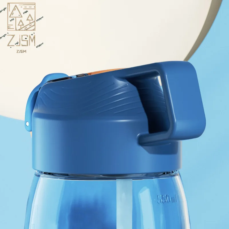 

400ml/550ml High Quality Tritan Material Kids Water Bottle With Straw Leak-Proof BPA Free Durable Plastic Drinking Bottle