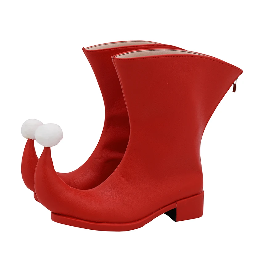 Аниме обувь для косплея Shugo Chara Mashiro Rima длинные ботинки на среднем каблуке красная