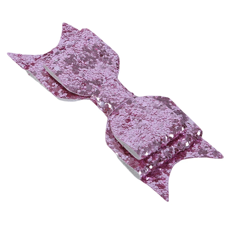 Заколки для волос принцессы с бантом аксессуары бантики пайетками зажимом