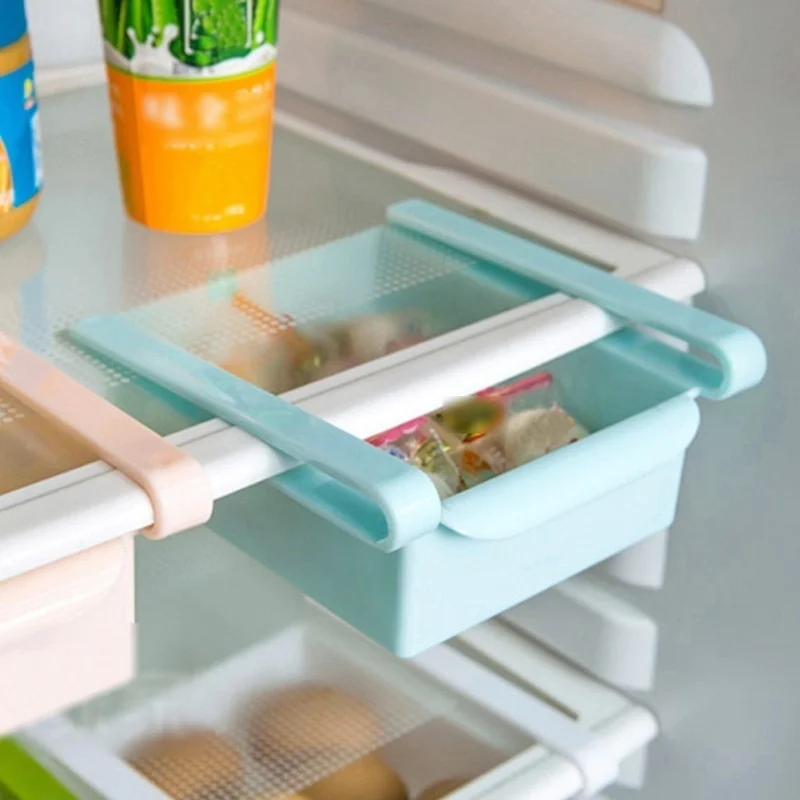 Plastic Refrigerator Storage Box Freezer Organizer Holder Fresh Spacer Layer Kitchen Food Rack Shelf Container | Дом и сад