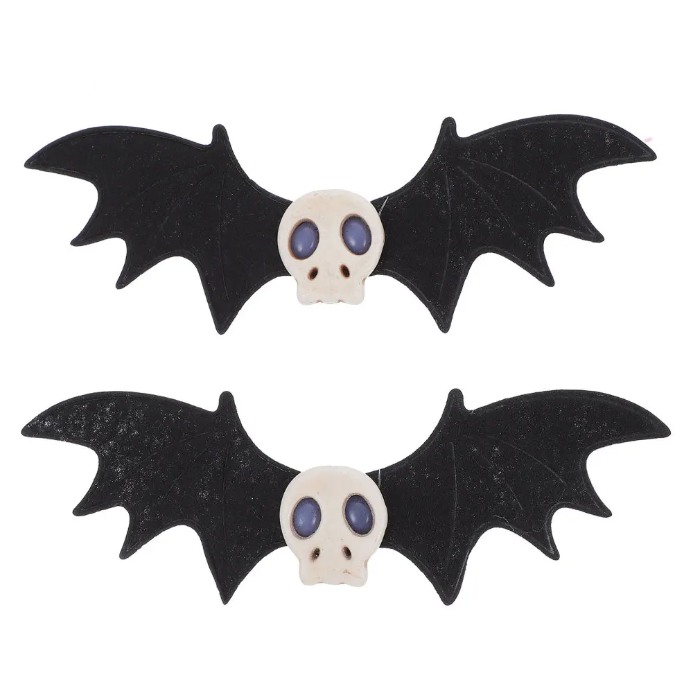 

2pcs Girls Hair Clips Creative Bat Classic Hairpin Headdress