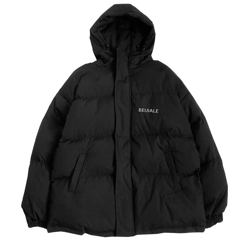 Парка мужская утепленная с капюшоном теплая свободная ветровка