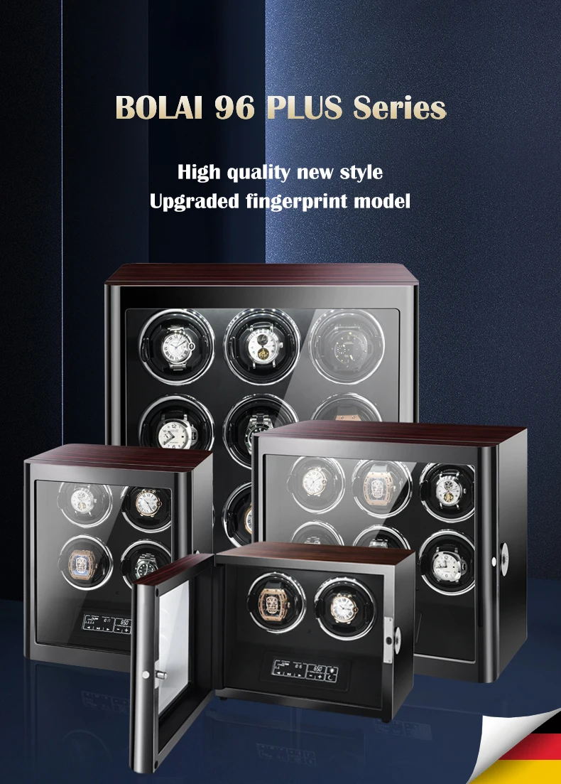 Роскошный Деревянный футляр для часов автоматический намотки сейф с мотором Mabuchi