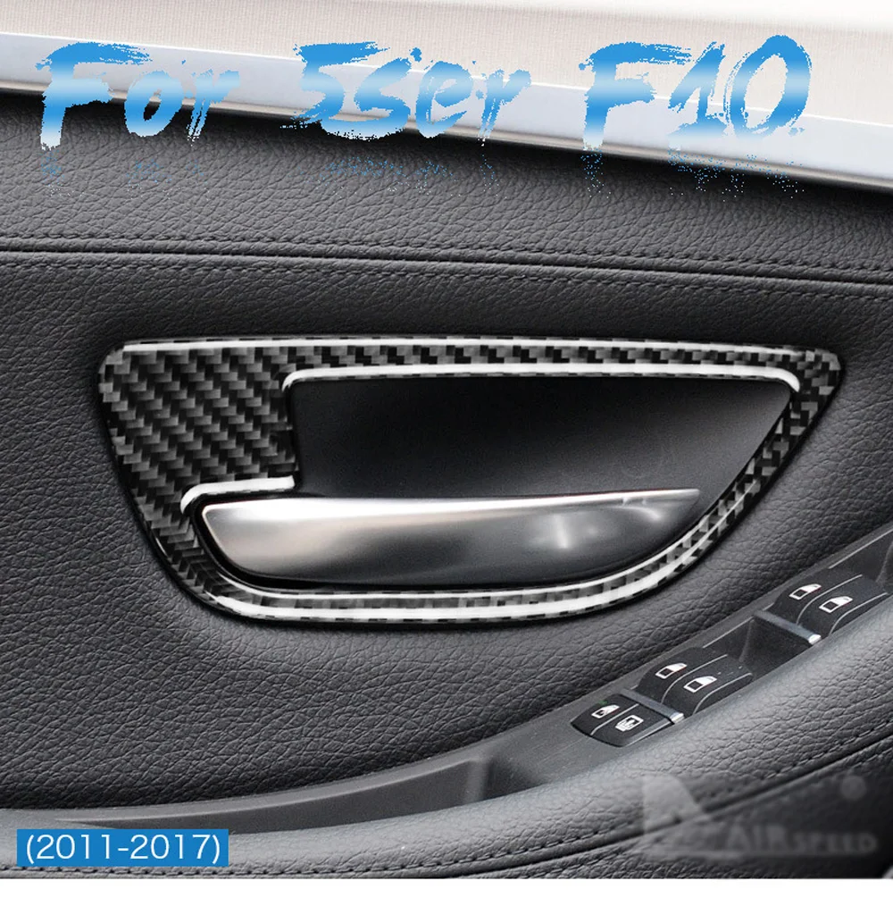 Стайлинг автомобиля LHD левый руль настоящее углеродное волокно для BMW 5 Series F10 F11 520 Внутренний вытяжной Ручной