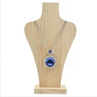 Деревянный манекен для демонстрации ювелирных изделий бюст для ожерелья ювелирные изделия, цепочка с подвеской Дисплей Стенд держатель Органайзер
