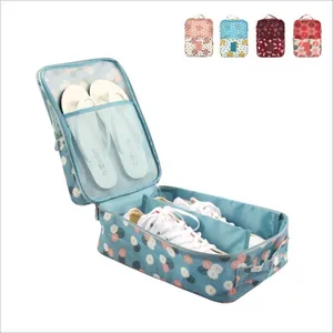 Портативная Сумка-сортировщик Чехлы для обуви, сумка для путешествий, Сумка с защитой от запаха, сумки для хранения с принтом, сетчатый органайзер для обуви, бытовые инструменты для хранения