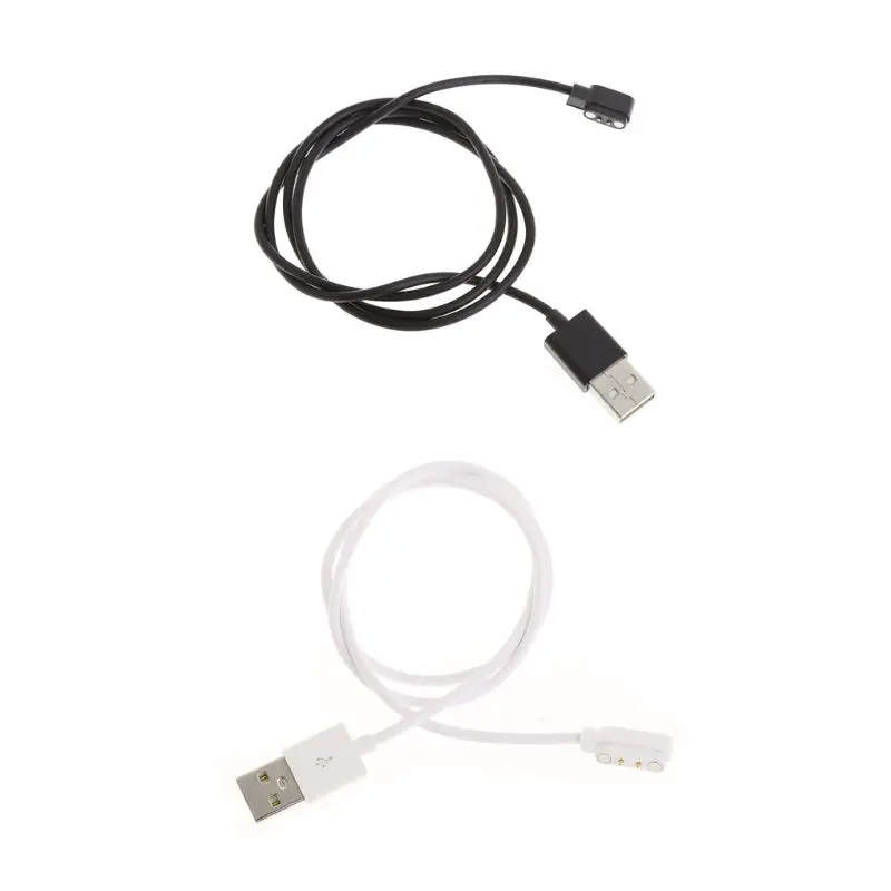 Magnetic Charge Charging Cable For Smart Watch with Magnetics Plug 2 Pins Distances 4mm Black Novel Power Charger Cables | Электроника