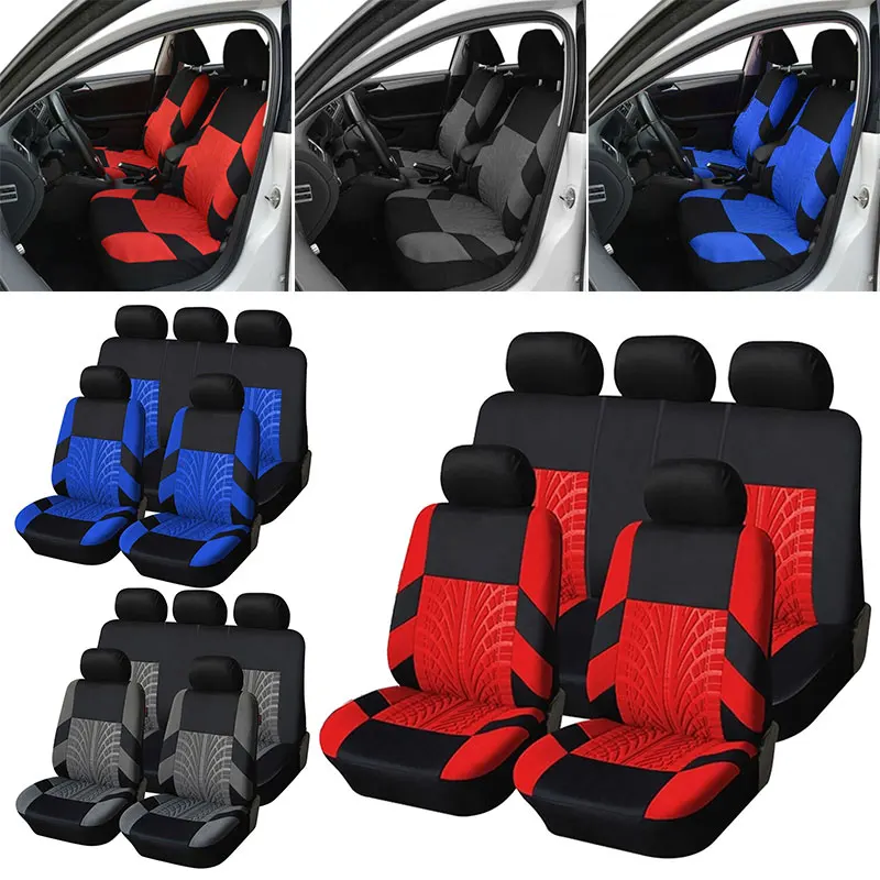 

High Quality Car Seat Cover Anti-Dirty Pad Non-Slip Scratch Resistant 9 PCS 5-Seats Vehicle Four Seasons Full Seat Cover