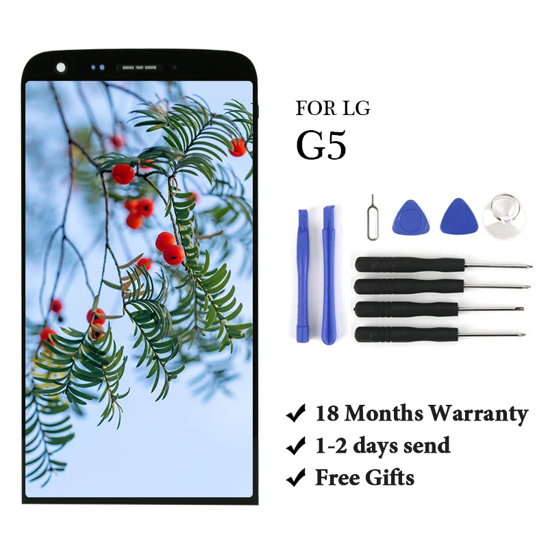 

1PCS 5.3'' For LG G5 LCD Touch Screen Panel Digitizer Assembly Replacement For LG G5 H820 H840 H850 LCD Touch Screen with OEM