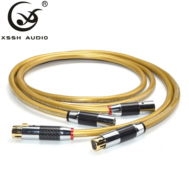 

XSSH AUDIO 5C Copper HIFI XLR Cable Pure OCC HIFI Dual XLR Male to Female Interconnect Cable
