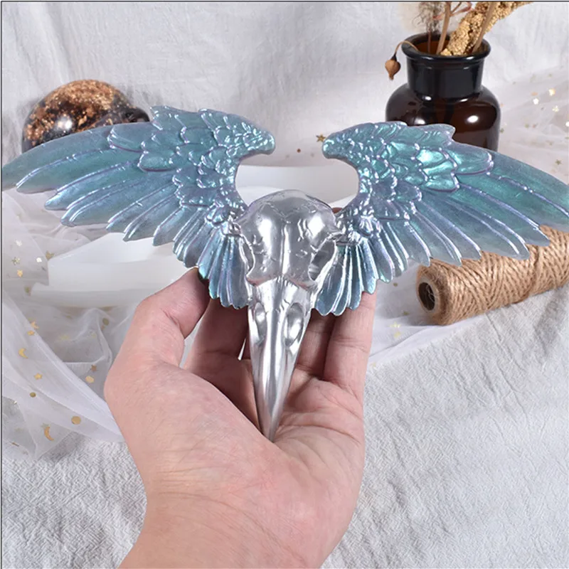 

Новая силиконовая форма «сделай сам» для подвесок в виде Крыльев Орла, украшение для дома в готическом стиле