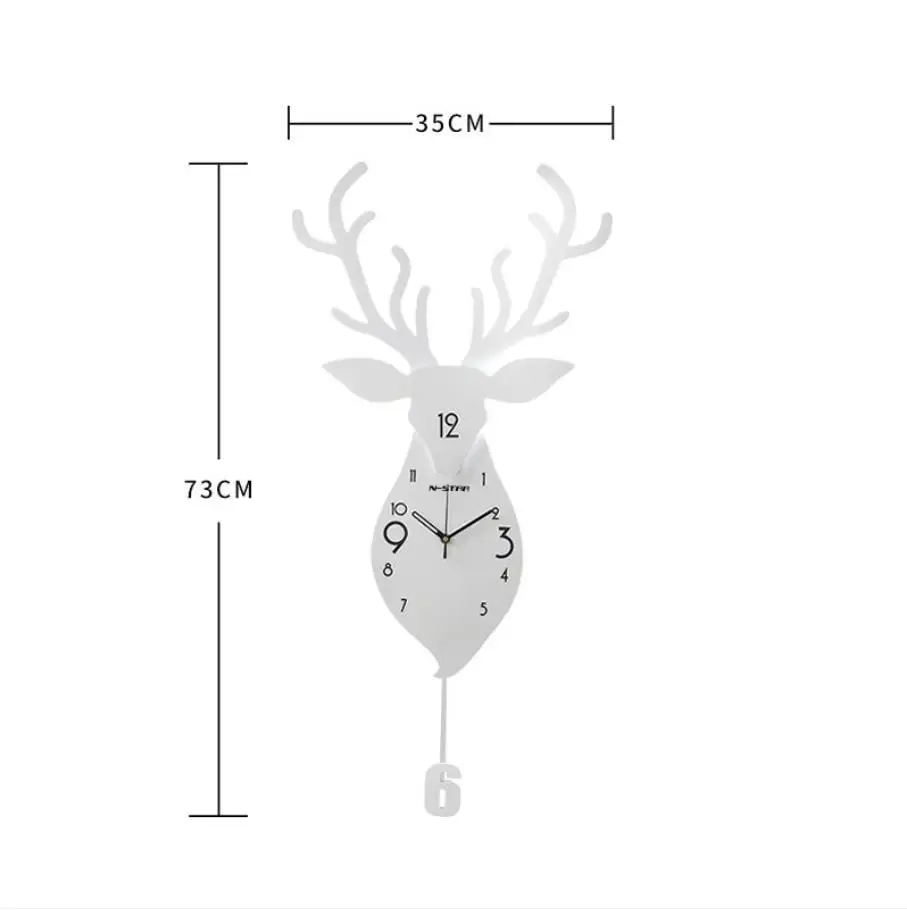 

Deer Wall Clock Northern Europe Style Living Room Decoratio Creativity Quartz Wall Clock Christmas Deer Wall Watch 2020 Top G057