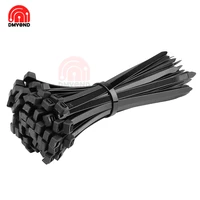 100pcs self locking nylon cable ties 7 2200mm 4 7200mm 3 6200mm black white plastic zip tie loop wire wrap zip ties