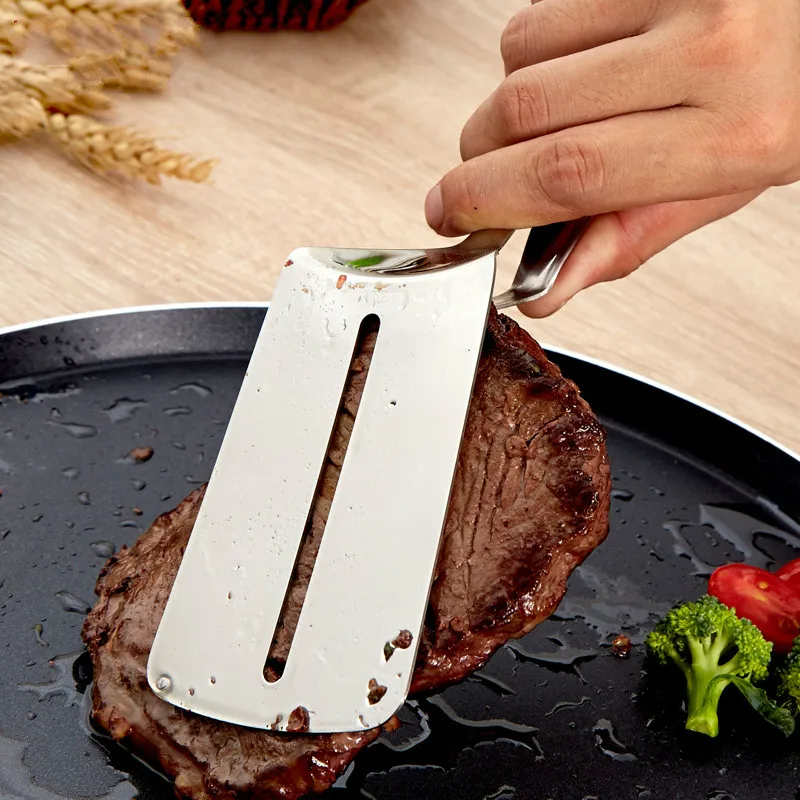 для кухни аксессуары Ручка из нержавеющей стали жареный стейк зажим стейка Еда