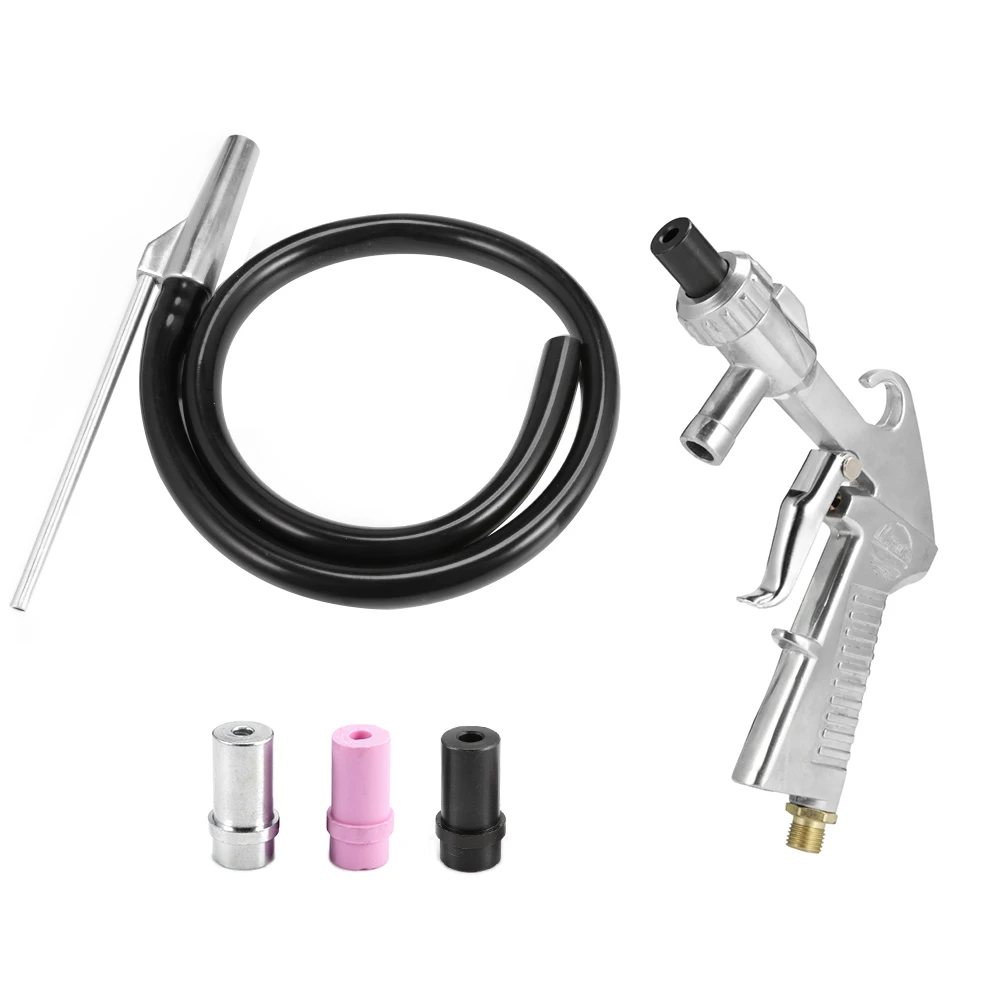 35mm Ceramic Nozzle Abrasive Air Sand Blasting Gun Kit Sandblasting With Suction Pipe Industrial Sandblaster | Инструменты