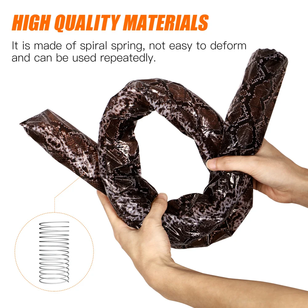 

4pcs Potato Chip Snake Can Jump Spring Snake April Fools' Day Gift for Adult