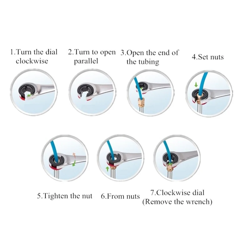 Насосно-компрессорных труб ключ с храповым механизмом 8-19 мм трубки Комбинации