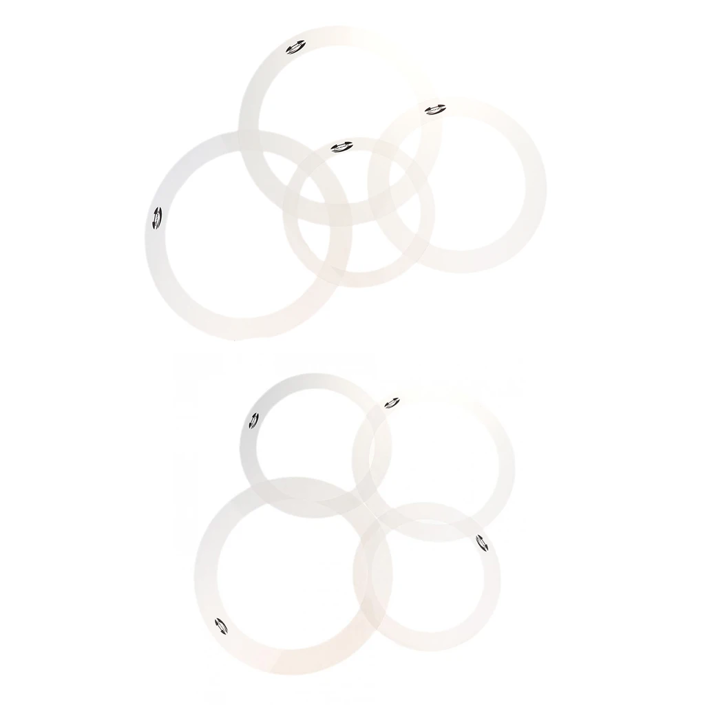 2 комплекта барабан глушитель выхлопной трубы увлажнения кольца детали ударного