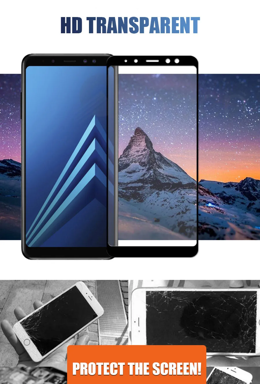 9D закаленное стекло для samsung Galaxy A3 A5 A7 A5 A7 A9 A6 A8 Plus Защитная пленка для экрана