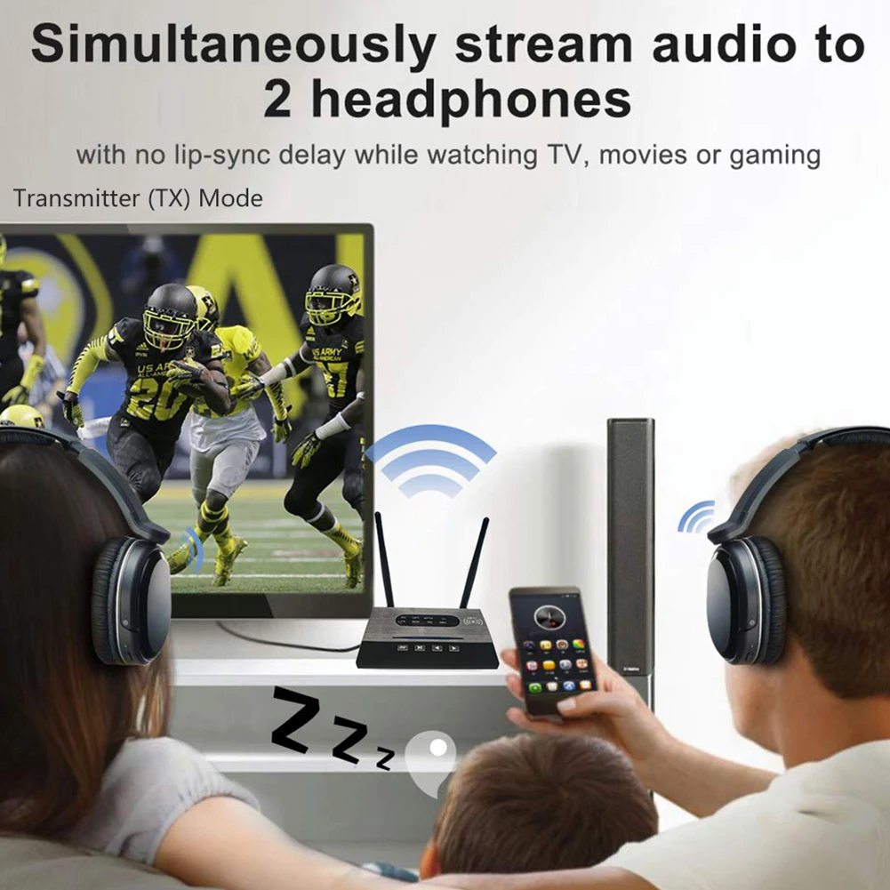 

Интеллектуальный Bluetooth-совместимый 5,0 Удаленный передатчик приемник Широкая совместимость HD Высокое качество звука беспроводной аудио ада...