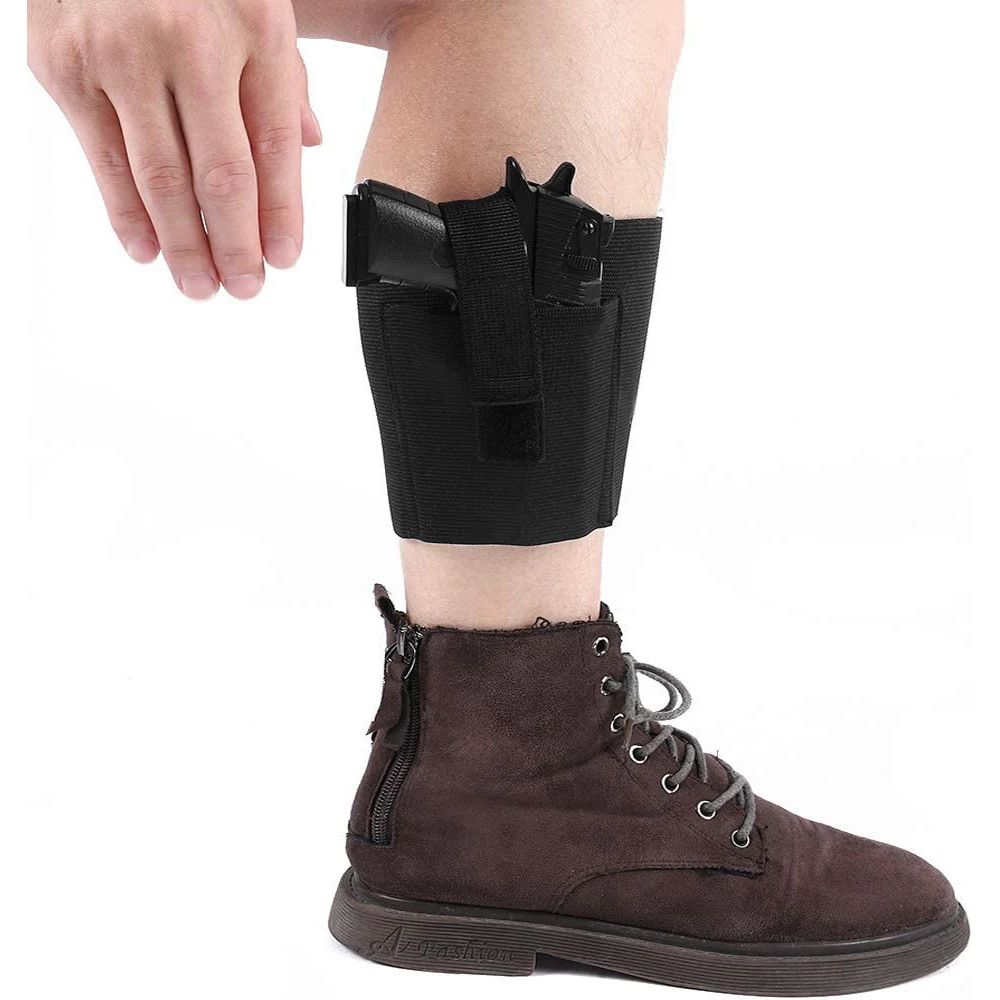 

Universal Tactical Ankle Holster Concealed Carry Elastic Deep Concealment Leg Holsters Right Left Leg Strap Gun Outdoor Gear