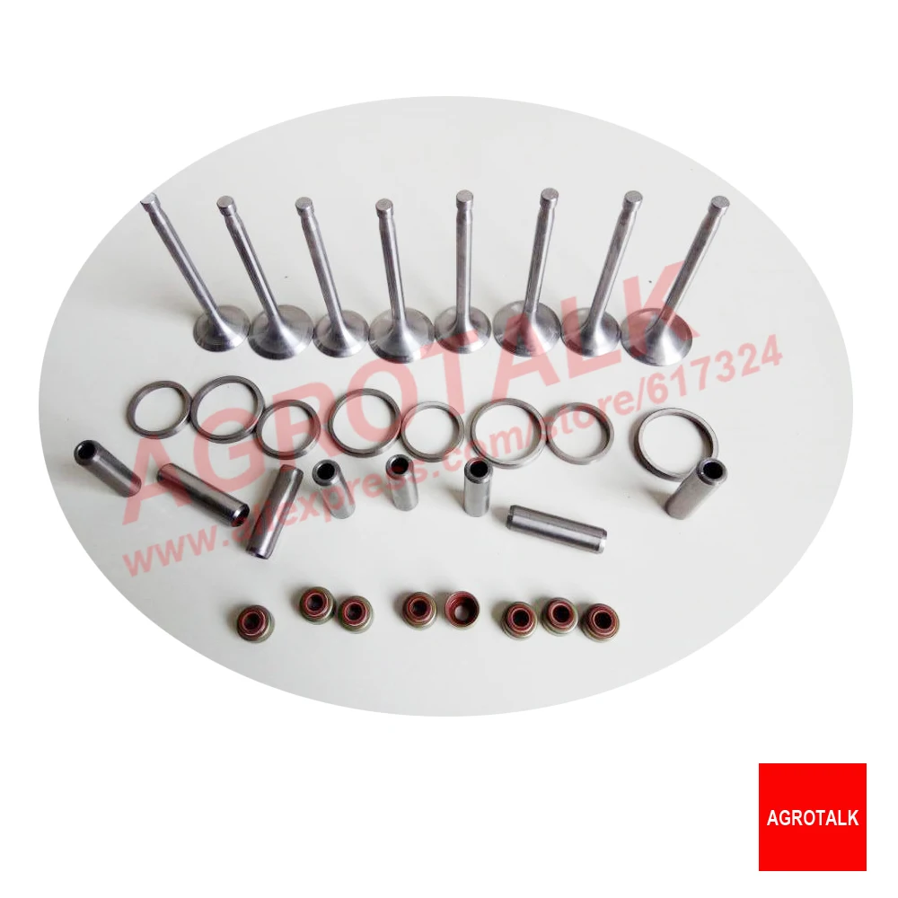 

set of intake and exhaust valves kit for Shanghai Newholland engine 495A / 4100A