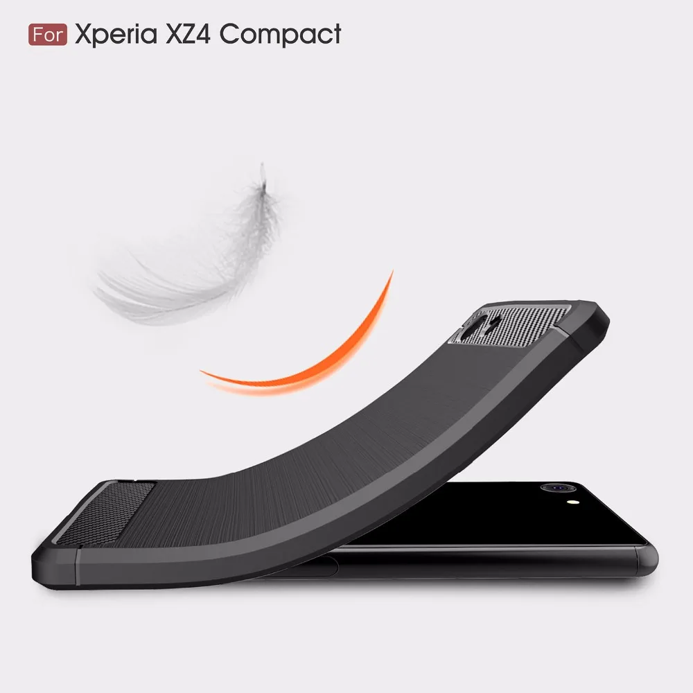 Чехол из углеродного волокна для телефона Sony xperia XZ 4 3 2 1 XZ4 XZ2 XZ3 XZ1 XZS компактный