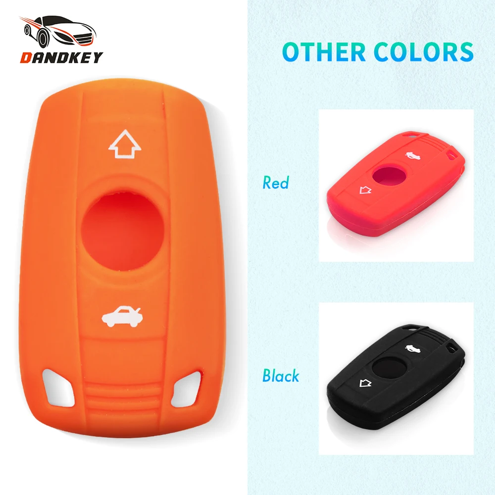 Dandkey 3 кнопки силиконовый чехол для ключей от машины пульт дистанционного