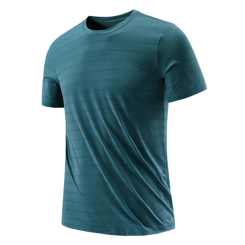 

Quick-drying sports white T-shirt men's 2021 short-sleeved summer casual polyester wicking large size 6XL top short-sleeved runn