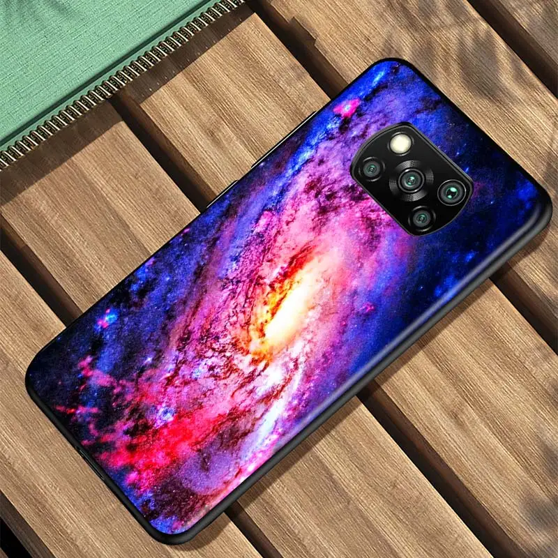 

Pretty Starry Sky For Xiaomi Redmi K30 K30S Mi 10T Lite Pro Poco X3 NFC X2 M3 M2 F2 Pro C3 F1 Soft Black Phone Case