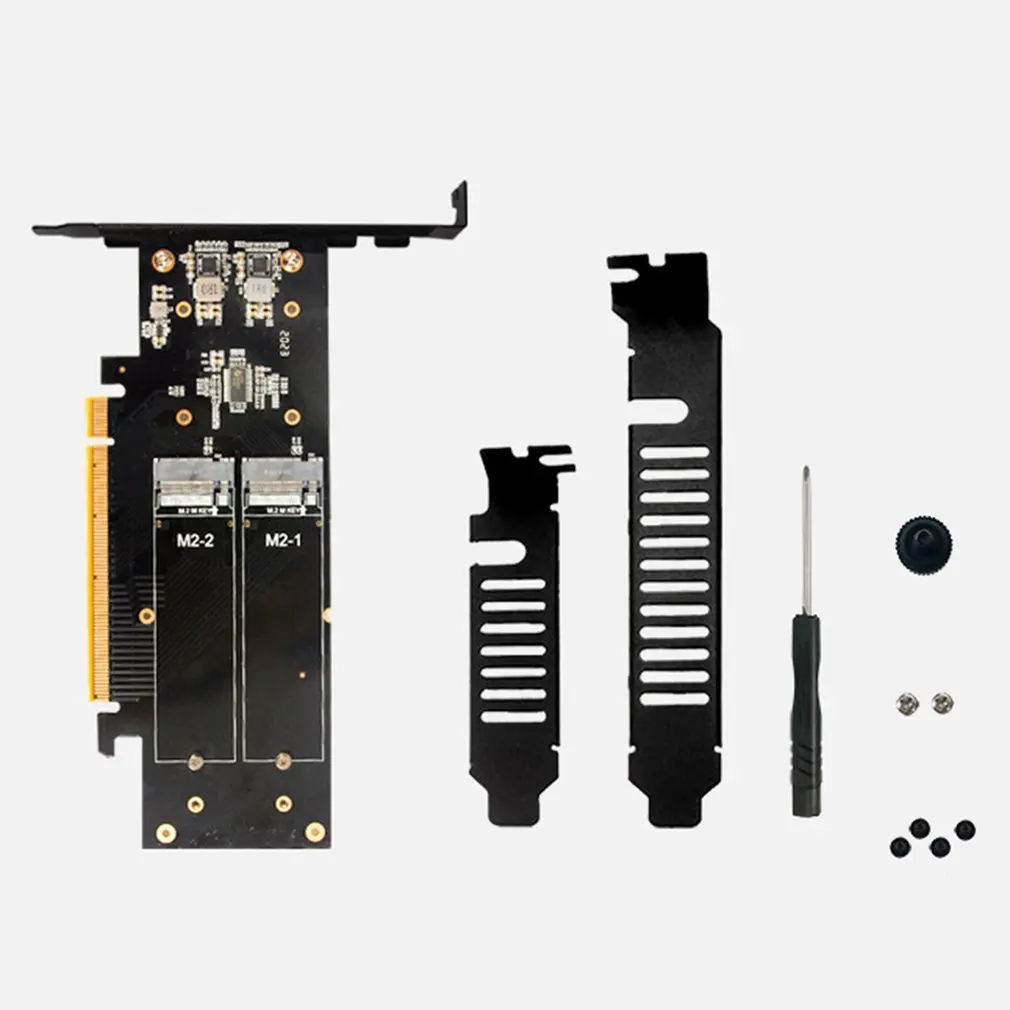 

Expansion Card IHyper M.2 X16 TO 4X NVME PCIE3.0 GEN3 X16 TO 4*NVME RAID CARD PCI-E VROC CARD RAID Hyper M.2X16 M2X16 4X