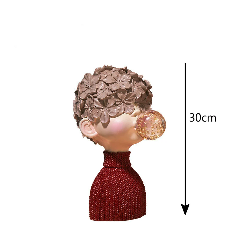 

Luxury Modern Decoration Home Accessories creative Living Room Resin Cute bubble girl Figurines for Home Decor Christmas Gift